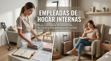 Empleadas de hogar internas: guía completa de derechos, jornada y compensación