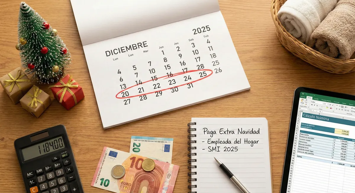 Paga extra de Navidad 2025: cuánto pagar a su empleada del hogar